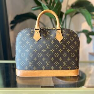 LOUIS VUITTON Monogram Alma PM Satchel Bag